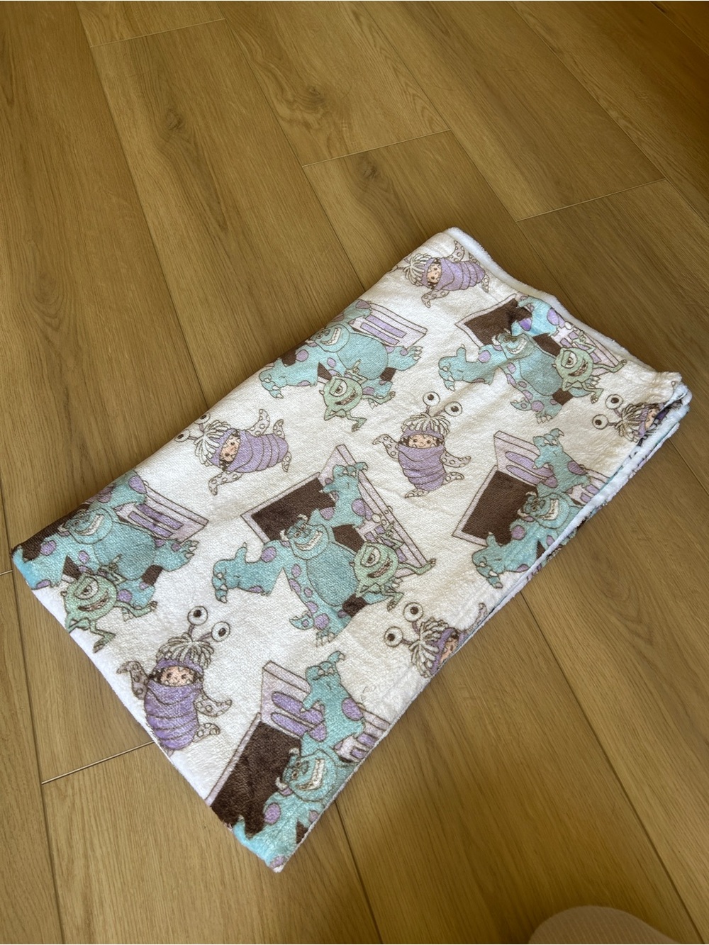 Cute Monsters Inc kids minky Blanket